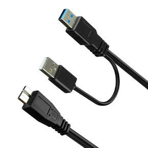 SaiTech IT USB 3.0 Y Cable, Dual-A to Micro-B, 1 ft, 5 Gbps in Kuwait