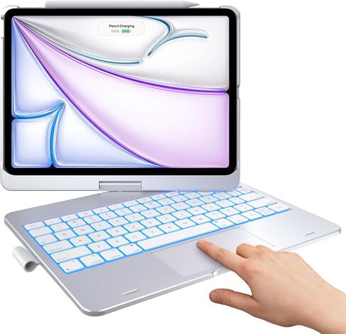typecase Touch Keyboard Case for iPad Air 11/Pro 11 Gen 1-4, 360° Rotating in Kuwait