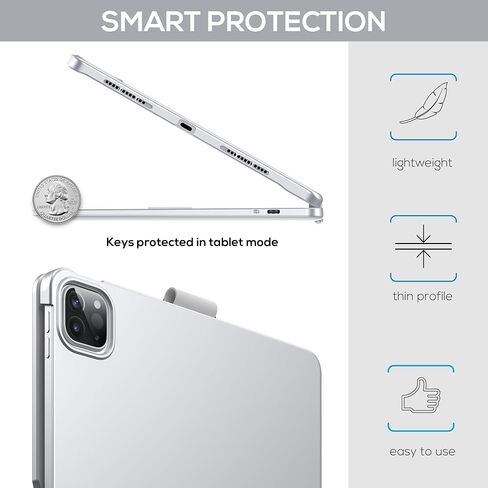 typecase Touch Keyboard Case for iPad Air 11/Pro 11 Gen 1-4, 360° Rotating in Kuwait