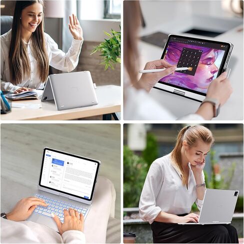 typecase Touch Keyboard Case for iPad Air 11/Pro 11 Gen 1-4, 360° Rotating in Kuwait