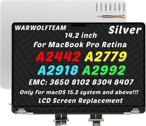 for MacBook Pro A2442 A2779 A2918 A2992 LCD Display, Silver in Kuwait