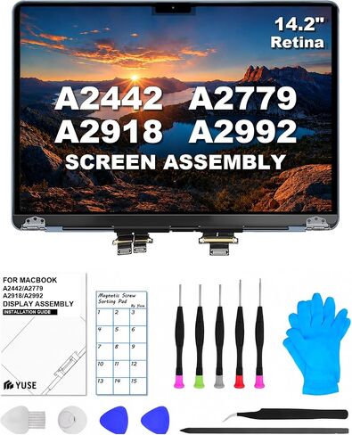 A2442 A2779 A2918 A2992 Replacement Screen 14.2" for MacBook Pro LCD-Black in Kuwait