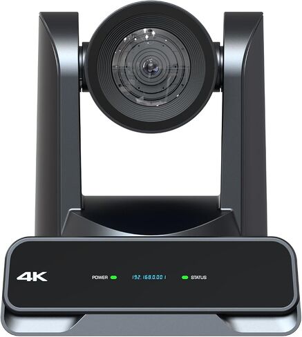 4K PTZ Camera 30X Optical Zoom with HDMI+SDI+USB3.0+IP Streaming Video Output,Support AI Tracking/NDI 6/POE/4K P60 UHD,NDI PTZ Camera for Church Events,Conference,YouTube OBS vMix Zoom Teams in Kuwait
