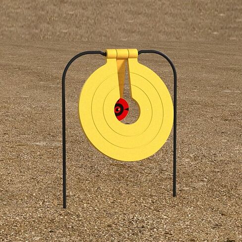 Atflbox Two in One Self-Healing Resetting Target, 8 Inch Gong High Caliber Spinner Target, Shooting Targets for Rifle, Pistol, Airgun, Handgun in Kuwait