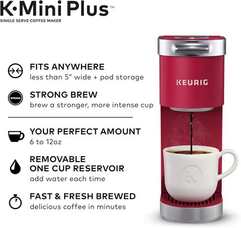 Keurig K-Mini Plus Maker Single Serve K-Cup Pod Coffee Brewer (Renewed) in Kuwait
