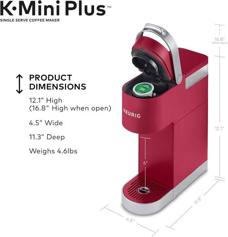 Keurig K-Mini Plus Maker Single Serve K-Cup Pod Coffee Brewer (Renewed) in Kuwait