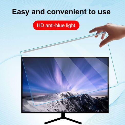 Anti Blue Light Screen Filter for 20-32 inch Widescreen Desktop Monitor, Blocks Excessive Harmful Blue Light, Relieve Eye Fatigue, 27 Inch 613 x 356 () in Kuwait