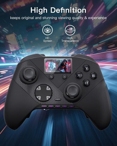3-Pack Screen Protector Compatible with ASUS ROG Raikiri II Pro PC Controller, HD Clear PET Soft Film for Built-In Color Display, Anti-Scratch, Bubble-Free, Touch Sensitive in Kuwait