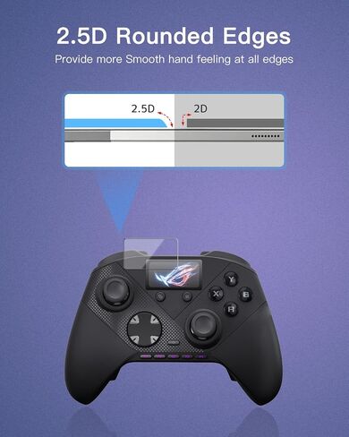 3-Pack Screen Protector Compatible with ASUS ROG Raikiri II Pro PC Controller, HD Clear PET Soft Film for Built-In Color Display, Anti-Scratch, Bubble-Free, Touch Sensitive in Kuwait