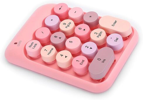 Mini Wireless Numeric Keypad Vintage Colorful Retro Design for Financial Accounting Students and Office Use in Kuwait