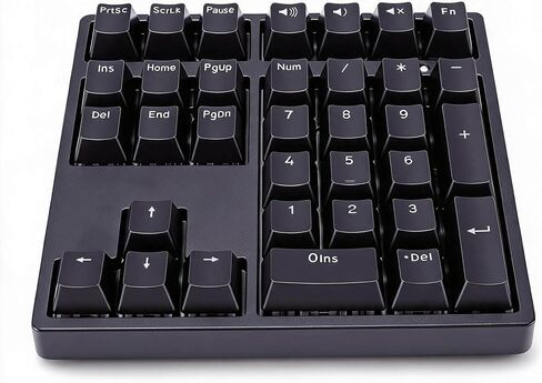Dpofirs Wired Mechanical Number Pad, 34 Keys USB Numeric Keypad with RGB LED Backlit, Red Switch PBT Keycaps Numpad for Laptop Desktop PC in Kuwait