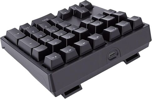 Dpofirs Wired Mechanical Number Pad, 34 Keys USB Numeric Keypad with RGB LED Backlit, Red Switch PBT Keycaps Numpad for Laptop Desktop PC in Kuwait