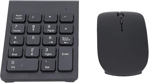 Diyeeni 2.4GHz Wireless Number Pad Mouse Combo, Plug and Play 18 Key Portable Numeric Keypad with Mouse, 1200 DPI Optical Resolution for Home Office Accounting, Laptop Computer Input in Kuwait