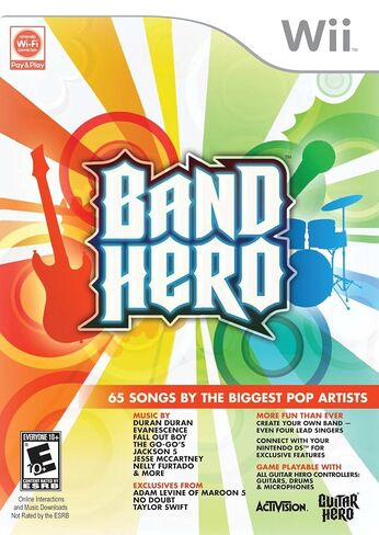 White Wireless Guitar Controller compatible with Wii & Band Hero Game in Kuwait