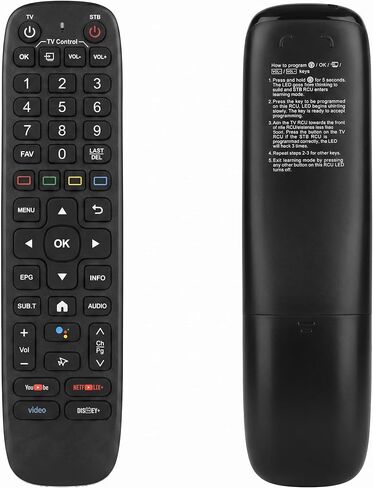 Upgraded V6 Backlit Voice Remote for VSEEBOX V6 Max, V5 Pro, V3 Plus, V2 Pro and V1 Models, Replacement Remote Control with Responsive Buttons in Kuwait
