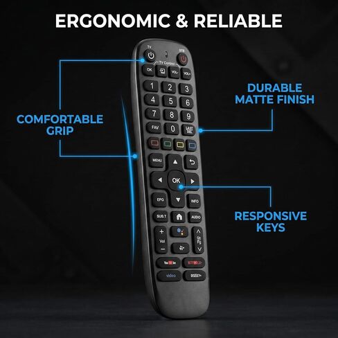 Upgraded V6 Backlit Voice Remote for VSEEBOX V6 Max, V5 Pro, V3 Plus, V2 Pro and V1 Models, Replacement Remote Control with Responsive Buttons in Kuwait