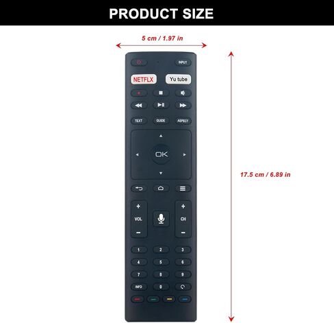 CR-42A KT1942 Voice Remote Replacement for JVC KONKA Hyundai Smart TV in Kuwait
