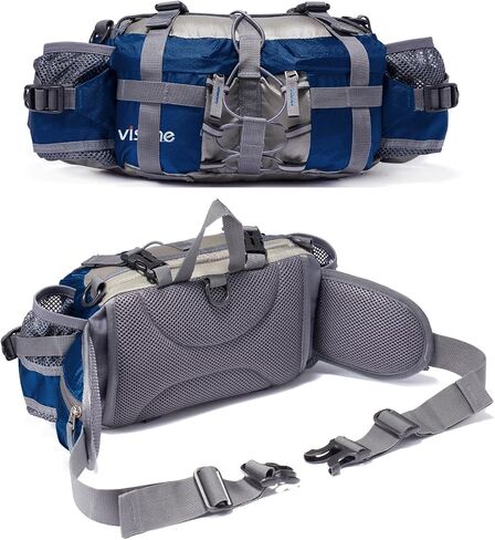 VISCNE Outdoor Fanny Pack Hiking Fishing Waist bag 2 Water Bottle Holder Lumbar Pack in Kuwait