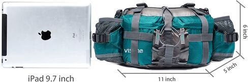 VISCNE Outdoor Fanny Pack Hiking Fishing Waist bag 2 Water Bottle Holder Lumbar Pack in Kuwait