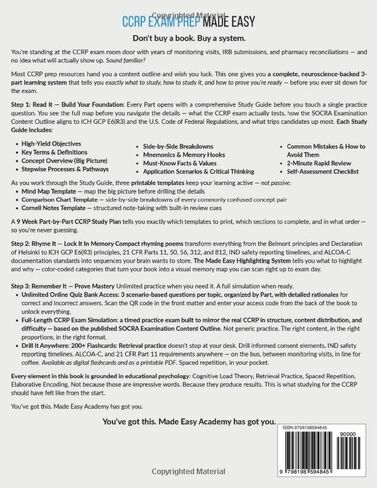 SOCRA CCRP Exam Prep Made Easy: Review, Study Guide & Test Prep for the SOCRA Certified Clinical Research Professional Exam: Flashcards, an Online ... Practice Test (Made Easy Academy Series) in Kuwait