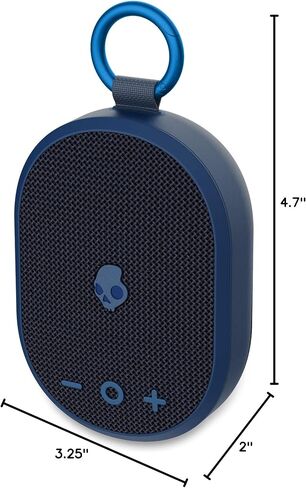 Skullcandy Kilo Wireless Bluetooth Speaker - IPX7 Waterproof Mini Bluetooth Speaker with 24 Hour Battery, Downward Firing Passive Radiator, and True Wireless Pairing - Perfect for Outdoor (Navy) in Kuwait