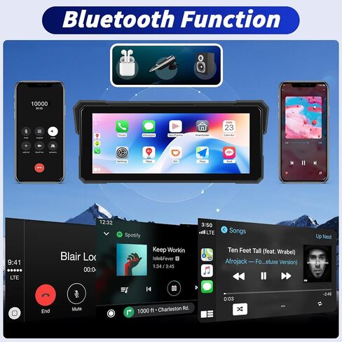 Wireless Motorcycle GPS Navigation with Apple CarPlay 8 Inch in Kuwait