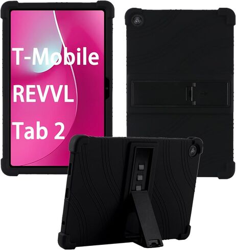 Case for T-Mobile REVVL Tab 2 Tablet 10.1 Inch Cover 2025 (Black) in Kuwait