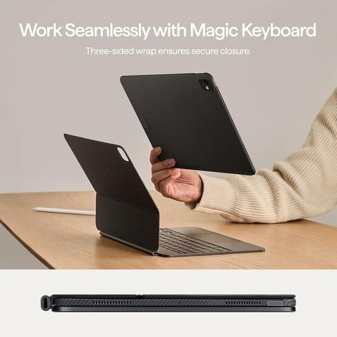 PITAKA for iPad Pro 11 Inch Case M5/M4, Magic Keyboard Compatible, Black in Saudi Arabia