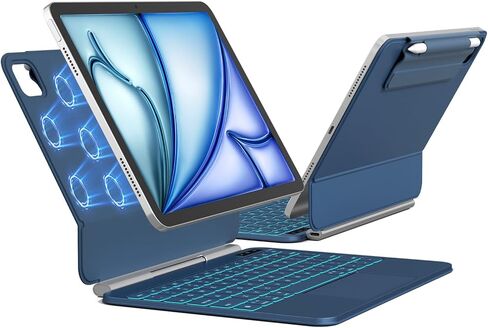 for iPad Air 11/Pro 11 (1-4) Keyboard Case, Full-Area Trackpad in Kuwait