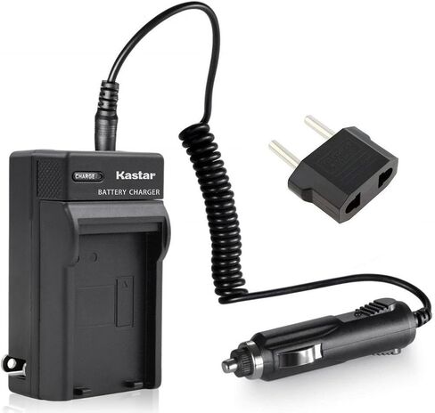 Kastar Travel Charger Kit for Sony NP-BD1, NP-FD1, BC-CSD and Sony Cyber-Shot DSC-G3, DSC-T2, DSC-T70, DSC-T75, DSC-T77, DSC-T90, DSC-T200, DSC-T300, DSC-T500, DSC-T700, DSC-T900, DSC-TX1 Cameras in Kuwait