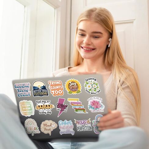 200PCS Sober Stickers, Sobriety Recovery Stickers for Women Men Adults in Kuwait