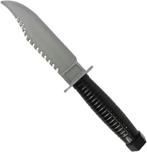 Novelty Plastic Hunting Knife Cleaver Prop Silver in Kuwait