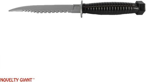 Novelty Plastic Hunting Knife Cleaver Prop Silver in Kuwait