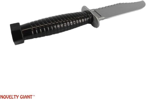 Novelty Plastic Hunting Knife Cleaver Prop Silver in Kuwait