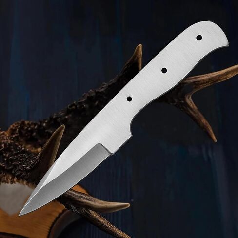 Stainless Steel outdoor knife Blank, Tactical, Survival, Camping, DIY, Knife Making kit, Skinner knife Blank Blade (ST) in Kuwait