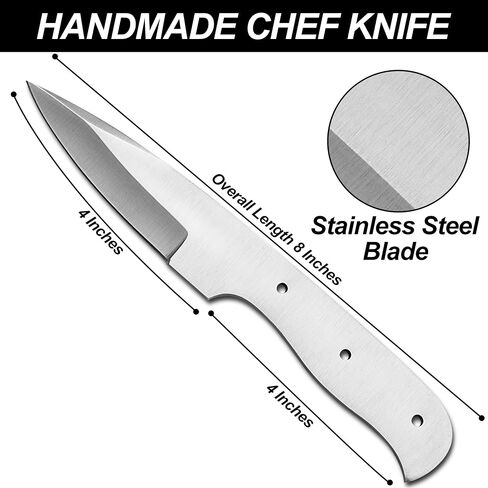 Stainless Steel outdoor knife Blank, Tactical, Survival, Camping, DIY, Knife Making kit, Skinner knife Blank Blade (ST) in Kuwait