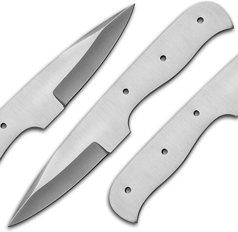 Stainless Steel outdoor knife Blank, Tactical, Survival, Camping, DIY, Knife Making kit, Skinner knife Blank Blade (ST) in Kuwait