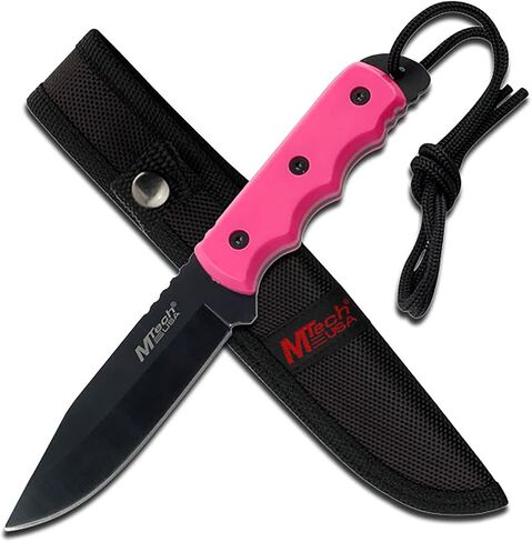 MTech USA MT-20-35 Series Fixed Blade Knife, Black Drop Point Blade, Plastic Handle, 8-Inch Overall in Kuwait