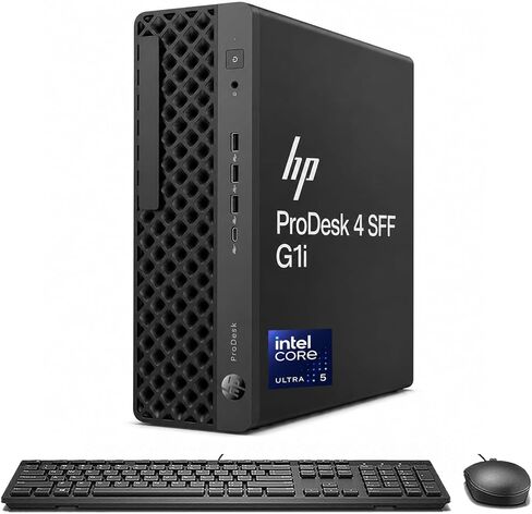 HP ProDesk 4 SFF G1i Business Desktop AI PC, Intel Core Ultra 5 235 vPro (> Ultra 7 265U), IST Computer Customized 16GB/32GB/64GB DDR5 RAM, 512GB/1TB/2TB SSD, Ethernet, DisplayPort, Wi-Fi, Win 11 Pro in Kuwait