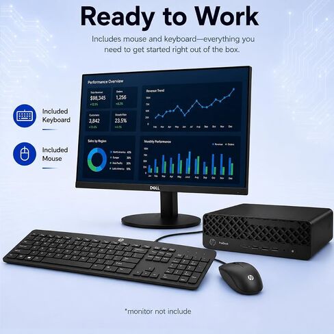 HP ProDesk 4 SFF G1i Business Desktop AI PC, Intel Core Ultra 5 235 vPro (> Ultra 7 265U), IST Computer Customized 16GB/32GB/64GB DDR5 RAM, 512GB/1TB/2TB SSD, Ethernet, DisplayPort, Wi-Fi, Win 11 Pro in Kuwait