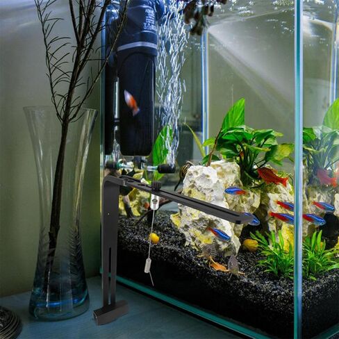 Aquarium Holder Light Aluminum Adjustable Stand 2pcs Black Alloy in Kuwait