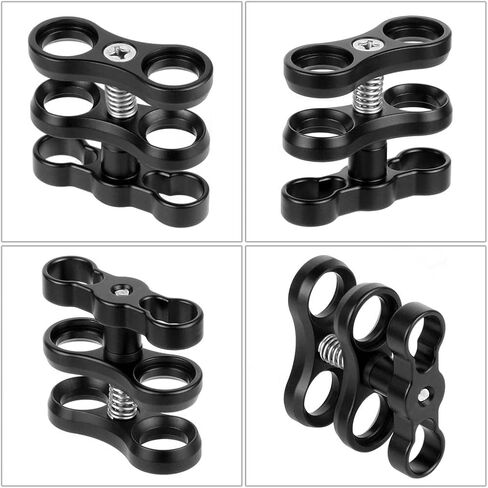 Standard 1Inch Ball Clamp Bracket Black Aluminum in Kuwait