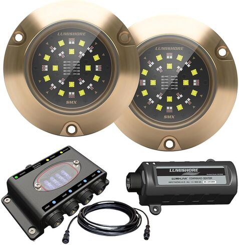 Bronze Underwater Boat Lights - RGB LED Surface Mount with IP68 Waterproof and 15,750 Lumens in Kuwait
