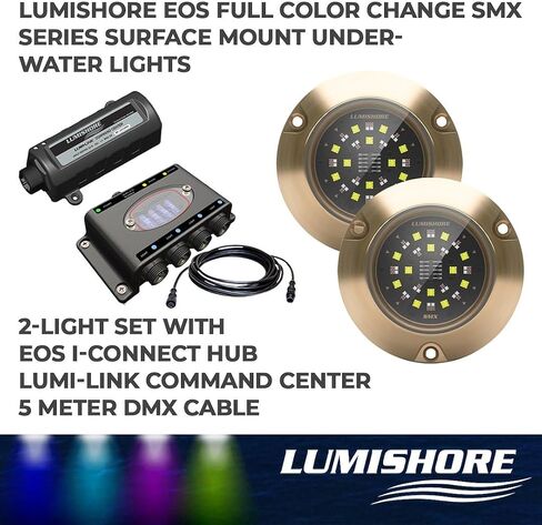Bronze Underwater Boat Lights - RGB LED Surface Mount with IP68 Waterproof and 15,750 Lumens in Kuwait