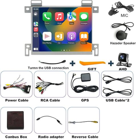 5GWiFi Upgrade Radio for Jeep Grand Cherokee 2014-2021, Dodge RAM 1500/2500/3500 2013-2018, Dodge Challenger Charger Durango 2015-2023, Touch Screen Car Stereo Carplay GPS (Only Fit 8.4inch Screen) in Kuwait
