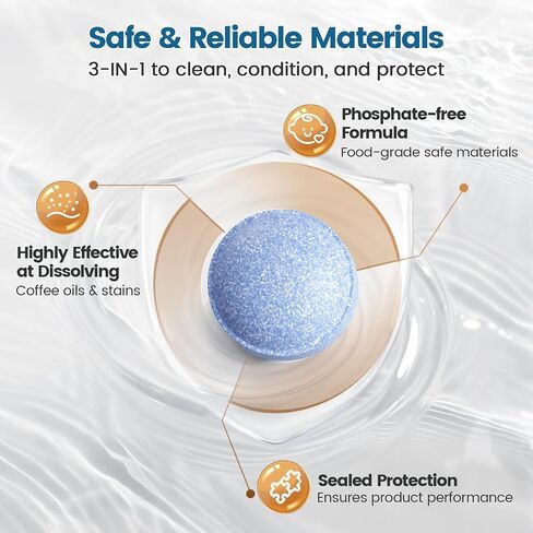 CPLIKE Coffee Machine Cleaning Tablets Compatible with Jura Machines in Kuwait