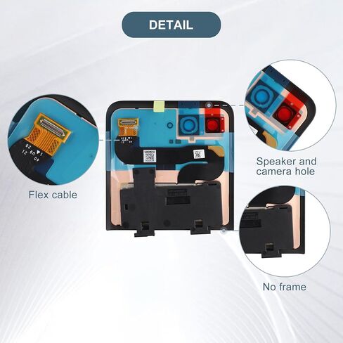 Replacement LCD Small External Screen Digitizer Assembly Compatible with Moto Razr 2025/Razr 60 XT2553 3.6" with Tools in Kuwait