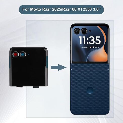 Replacement LCD Small External Screen Digitizer Assembly Compatible with Moto Razr 2025/Razr 60 XT2553 3.6" with Tools in Kuwait