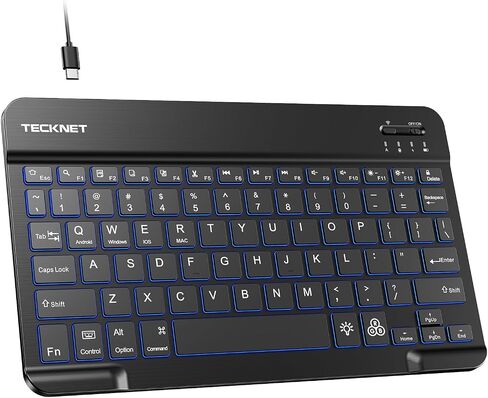TECKNET Bluetooth Keyboard for iPad, Rechargeable Small Portable Keyboard in Kuwait