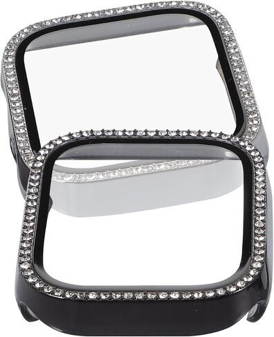 Artibetter 2pcs Smartwatch Cover Rhinestone Watch Case Screen Protector in Kuwait